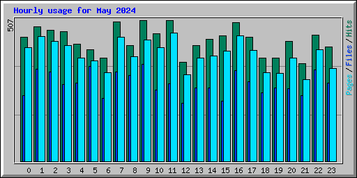 Hourly usage for May 2024